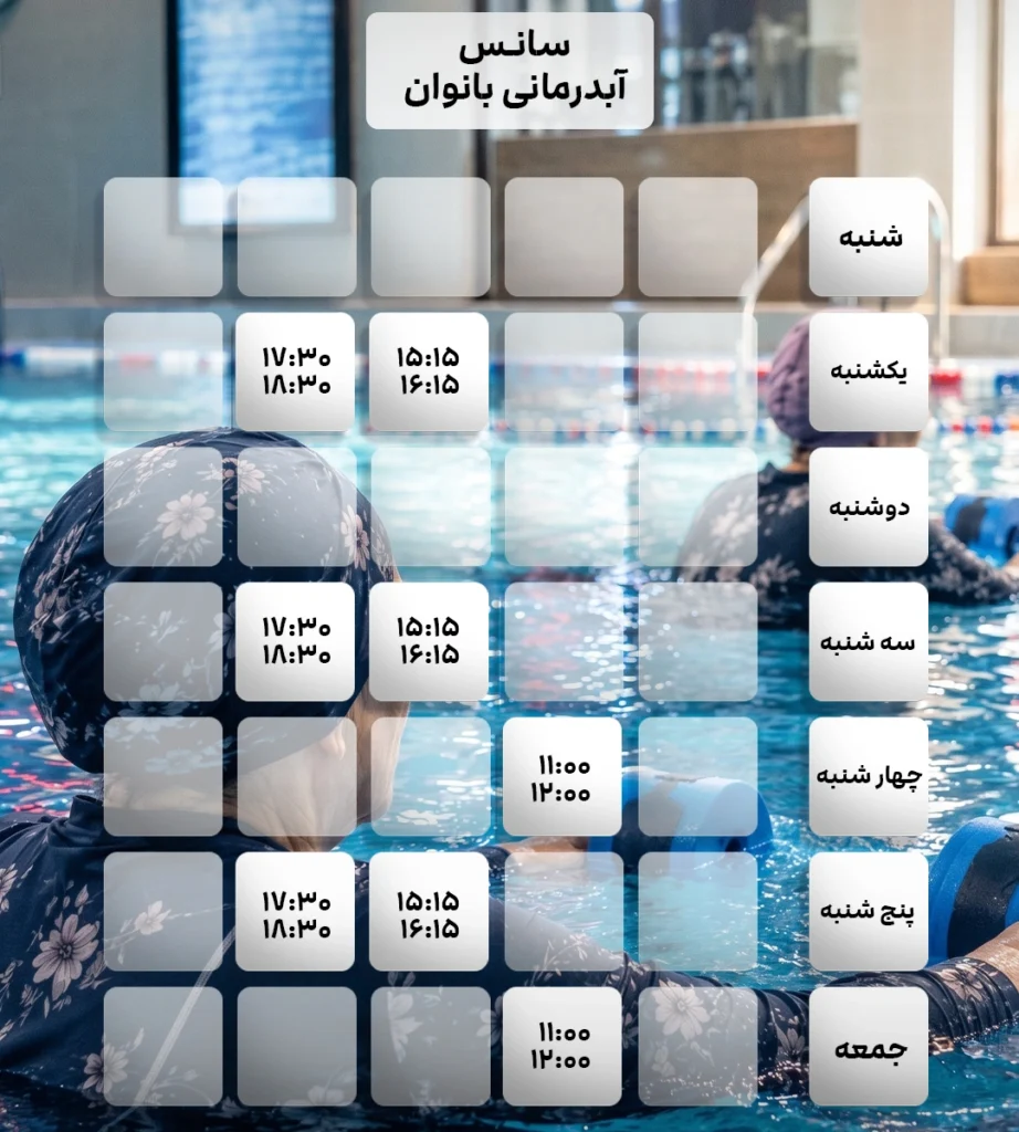 آب درمانی بانوان